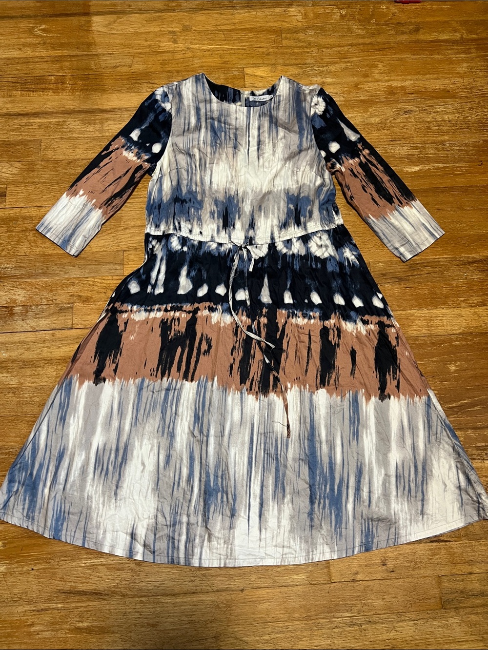 The Collective 100% Cotton Dress Abstract Tie Dye size large